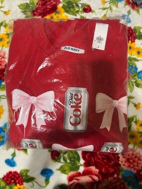 Old Navy Red Crewneck Sweatshirt